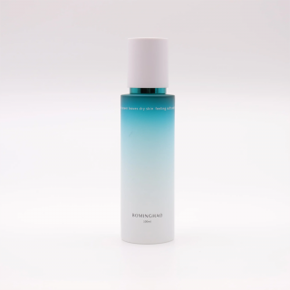 Frosted Blue & White Gradient Cosmetic Cream Glass Bottles Skincare Packaging Serum Lotion Pump Toner Spray Bottle Screw Cap #1