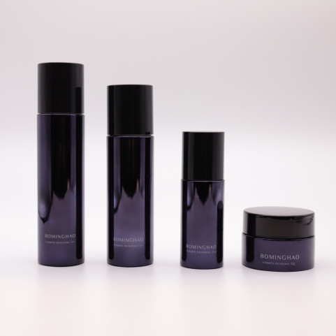 Round 30ml 50ml 120ml 30 50g Luxury Cosmetics Cream Glass Bottle and Jars Set Skincare Packaging Cosmetic Spray Pump Bottle