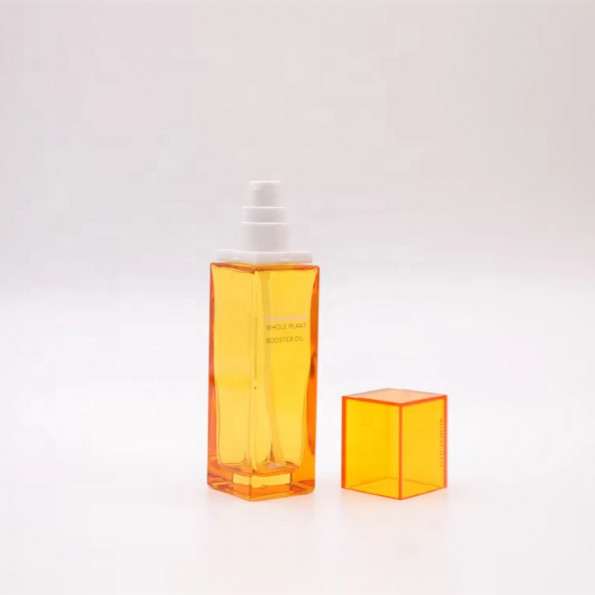 Rectangular Smooth Skincare Bottle Glass Cosmetic Bottle Customized Skincare Set Packaging #1