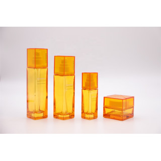Rectangular Smooth Skincare Bottle Glass Cosmetic Bottle Customized Skincare Set Packaging #1