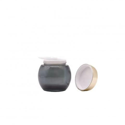 Spherical Large Size Face Cream Tank Customized 30G 50G Skin Care Glass Lotion Face Cream Tank