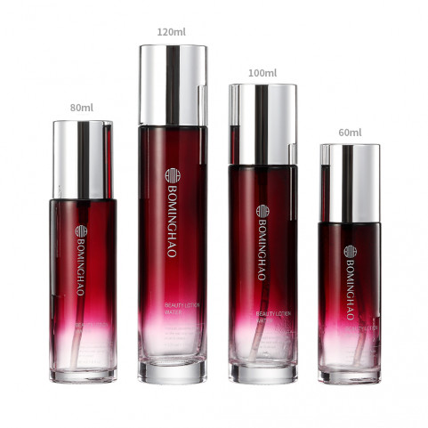 OEM ODM OBM Luxury Cosmetics Glass Bottle Set Screw Cap for Skin Care Face Cream Eye Drops Lotion Tank Pump Dropper Cosmetics