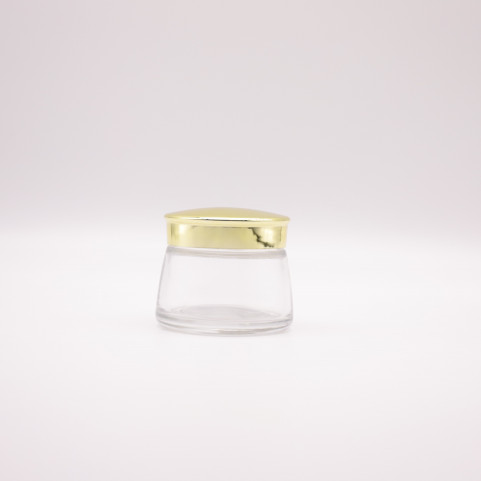 Wholesale Skin Care Packaging 100g Clear Glass Face Cream Jar