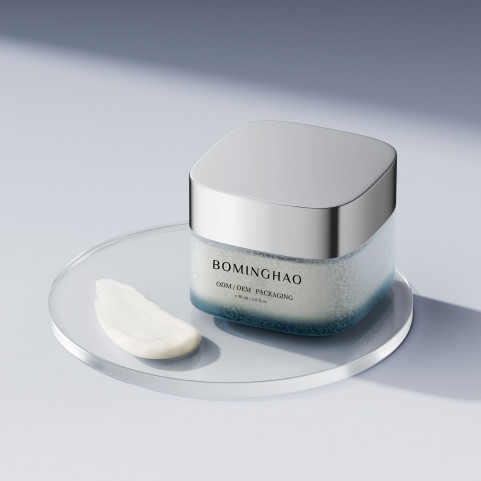 Luxury Cosmetic Packaging Glass Jar 5g 10g 20g 30g 50g 100g 120g 200g Cosmetic Glass Jar Custom Logo Frosted Cream Jar With Lid