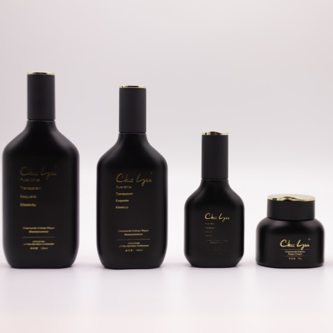 OEM Wholesale 120ml 100ml 40ml 50g 30g Cosmetic Liquid Containers Set Skincare Glass Jar with Lotion Pump for Skin Care Serum