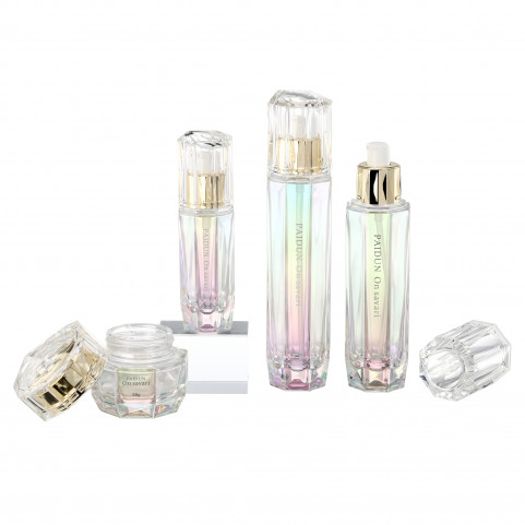 Luxury Cream Bottle 30ml Pressed Foundation and 110ml Essence Water Lotion Glass Bottle for Skin Care and Eye Drops