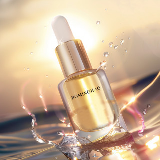 Luxury Custom logo 50ml 100ml Clear Empty Round Glass Bottle Cosmetic Pump Glass Bottle #1