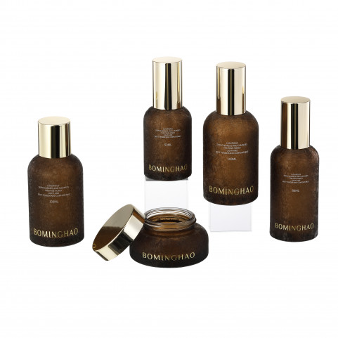 OEM ODM Luxury Cosmetic Packaging 50Gg-150ml Glass Bottle Containers Face Cream Skin Care Serum Storage 60g 80ml 100ml 120ml