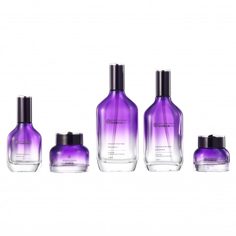 Custom Logo 30ml 50ml 100ml 120ml Round Empty Skincare Packaging Cosmetic Lotion Pump Bottle Face Serum Bottle With Pump