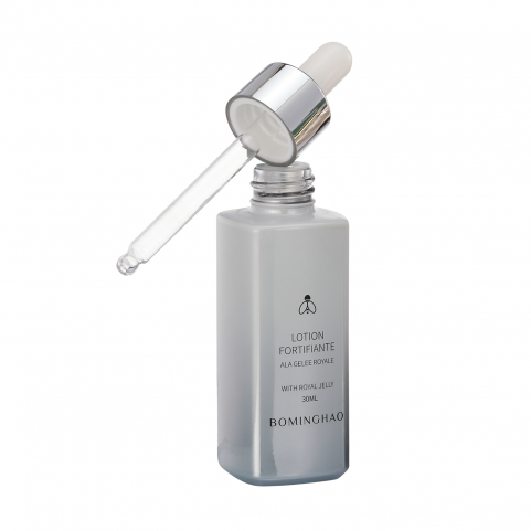 Wholesale Custom Cosmetic Bottle logo White Black Color Skin Care Serum Bottle 30ml 60ml Glass Cosmetic Serum Dropper Bottle