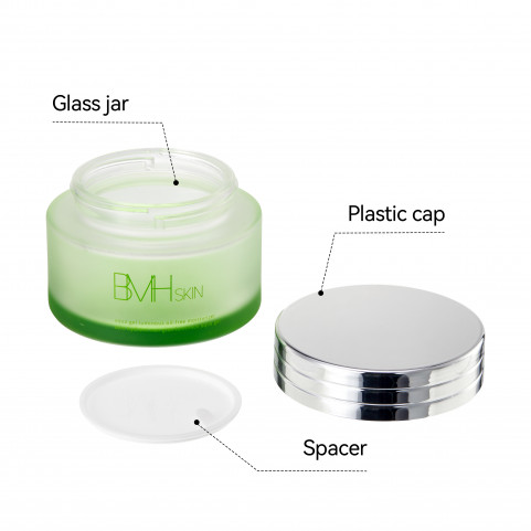 OEM OBM ODM Wholesale Price 150g Glass Cosmetic Jar with Lids Empty Cosmetics Cream Jars