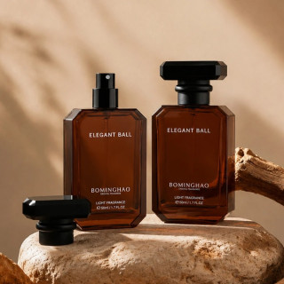 Прозрачный квадратный флакон для духов 50 мл #1